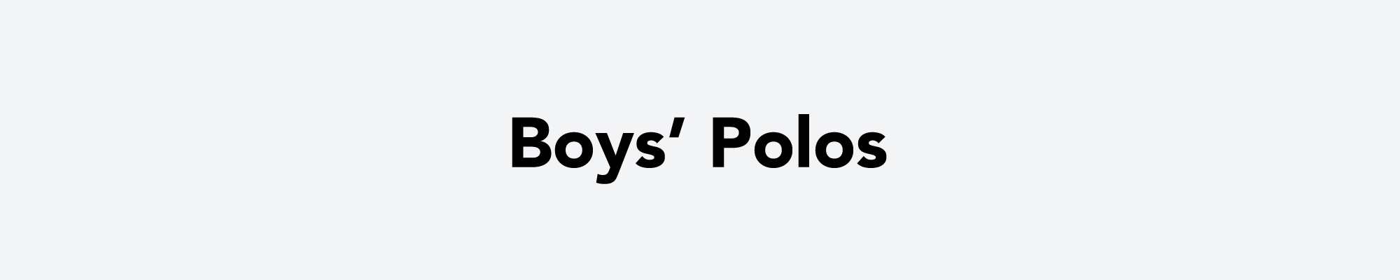 Boys' Polos